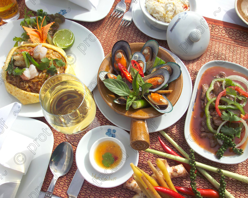 D5785849 
 Thai food 
 Keywords: Thailand, Thai food, muscles, cuisine, Oriental cuisine, dining out, food, restaurants, dining, eating, sea food, chilli