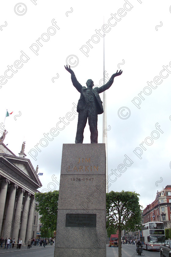 Dublin statue of James Larkin D5781813 
 Statue of James Larkin - Dublin 
 Keywords: James Larkin, statue, Dublin, Eire, Ireland, travel, tourism, O'Connell Street, city, cities, capital,