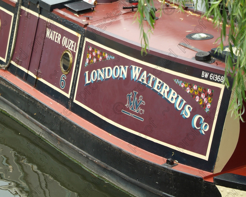 London 095 
 London, Camden detail of canal narrowboat on the Grand Union Canal 
 Keywords: London, Camden, Grand Union Canal, narrow boat, canal, waterways, UK, Britain, England, travel, tourism, barge, waterbus, transport,