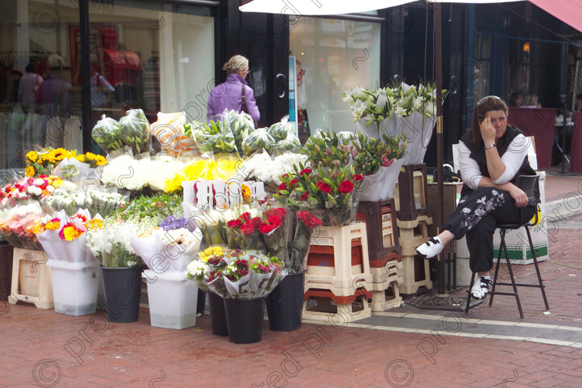 Dublin D5781796 
 Dublin - street florist 
 Keywords: Dublin, Eire, Ireland, florist, street scene, street, street trader. flowers, inerflora, travel, tourism, market, city, cities, capital,
