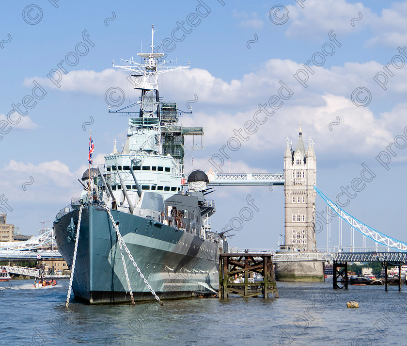 Riveer Thames 53 
 HMS Belfast 
 Keywords: HMS Belfast, River Thames, Tower Bridge, London, tourism, travel, ships, Royal Navy, military, UK, England, Britain, city, cities, capital, river,