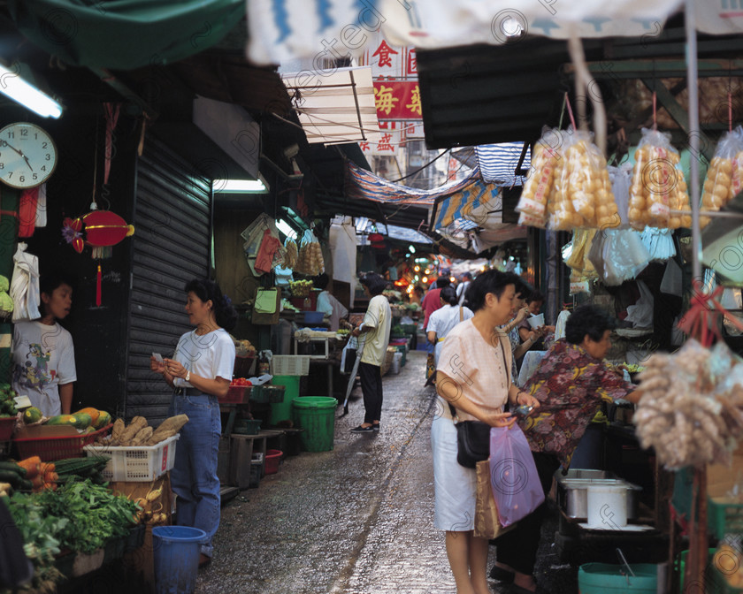 MIL08049 
 Hong Kong Island - The Lanes market Central 
 Keywords: Hong Kong, China, markets, street markets, traders, Far East, travel, tourism, sociology, lifestyle,